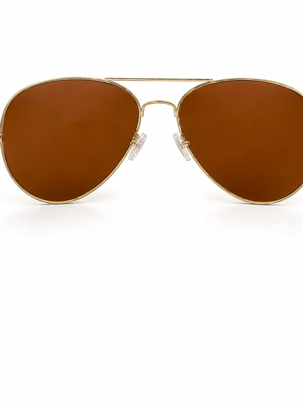✨FREE PEOPLE Rare Retro Brown Aviators Gold Frame NWOT